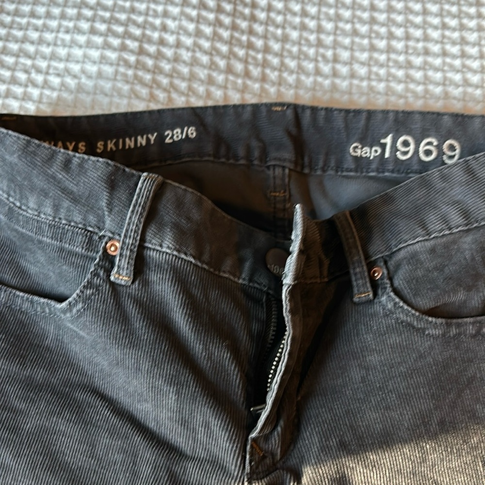 Gap gray corduroys